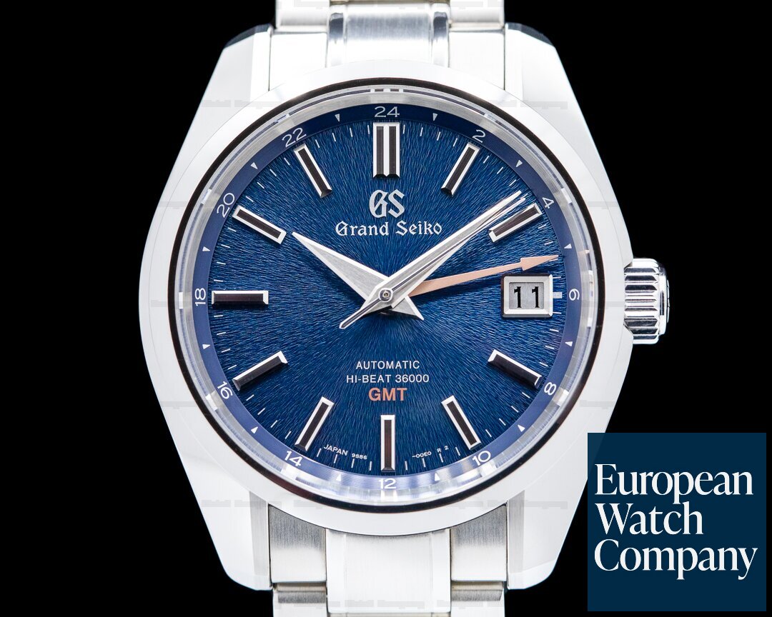 Grand Seiko SBGJ235 Heritage Hi-Beat 36000 GMT Blue Dial SS LIMITED EDITION  (43303) | European Watch Co.