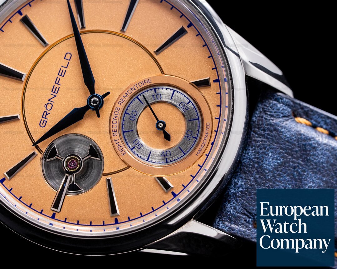 Gronefeld 1941 Remontoire Constant Force white gold Salmon Dial LIMITED Ref. 1941 Remontoire