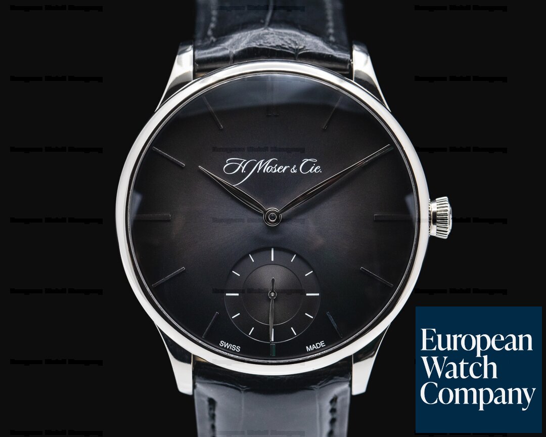 H. Moser and Cie. 2327-0201 Venturer Small Seconds 18k White Gold 