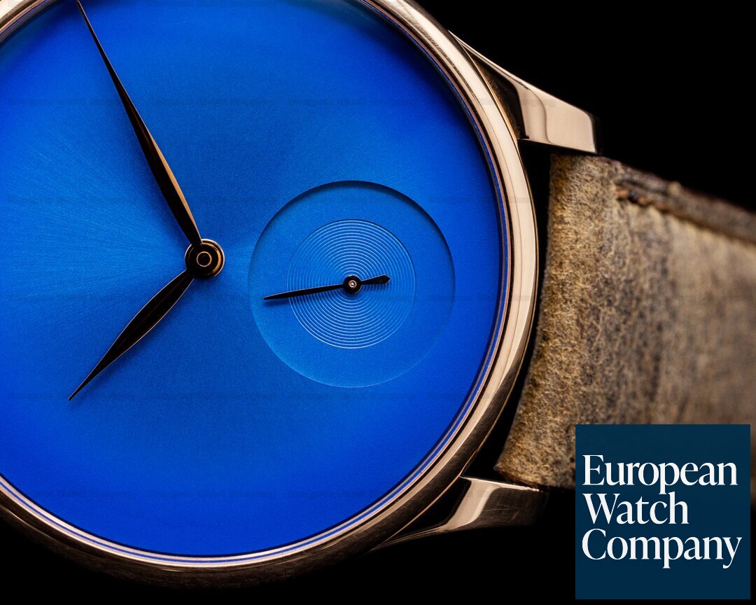H. Moser and Cie. Venturer Purity Blue Fume Dial 18k RG Small Seconds LIMITED Ref. 2327