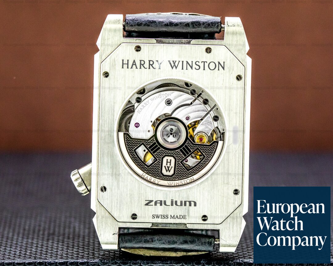 Harry Winston Avenue Dual Time Automatic Zalium Case Deployant Ref. AVEATZ37ZZ001