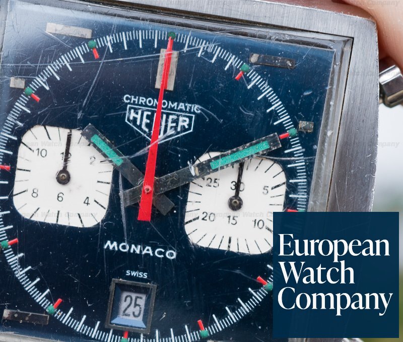 Heuer Vintage Monaco Chronomatic Blue Dial RARE Ref. 1133B