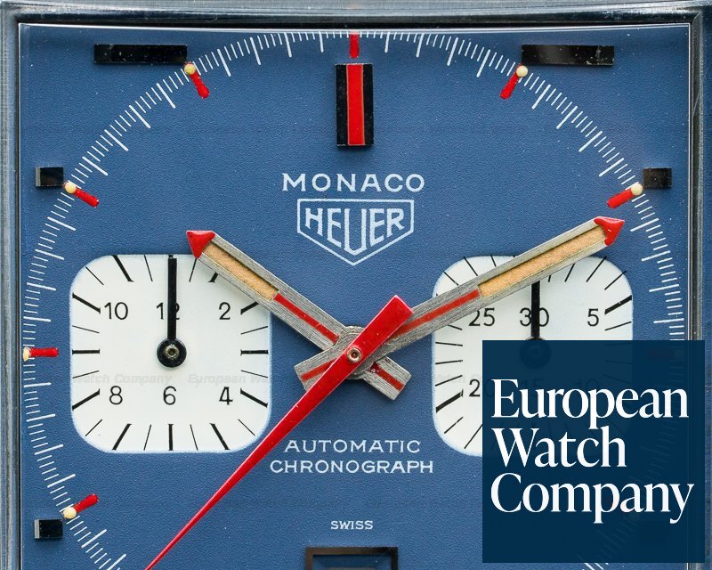 Heuer Vintage Monaco Steve McQueen Blue Dial c. 69-70 FANTASTIC Ref. 1133B
