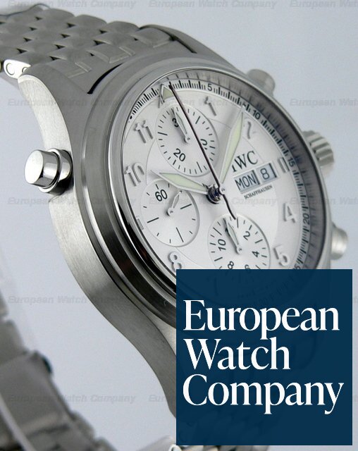 IWC Doppel Spitfire White Dial SS/SS Ref. 371348