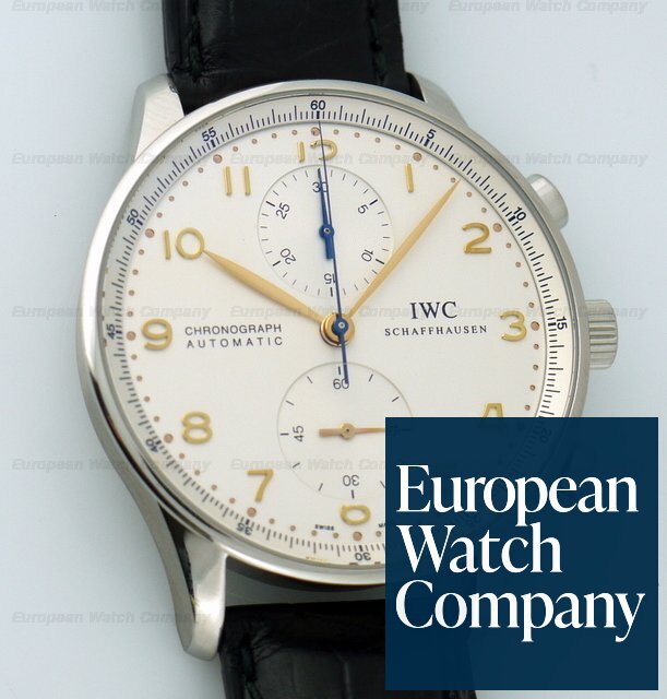 IWC Portugieser Chronograph Steel White Dial Ref. 3714-01