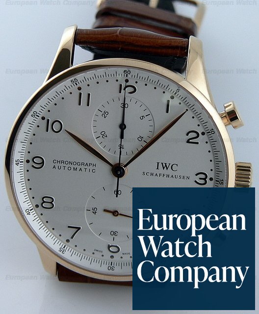 IWC Portugieser Chronograph RG Silver Ref. 371402