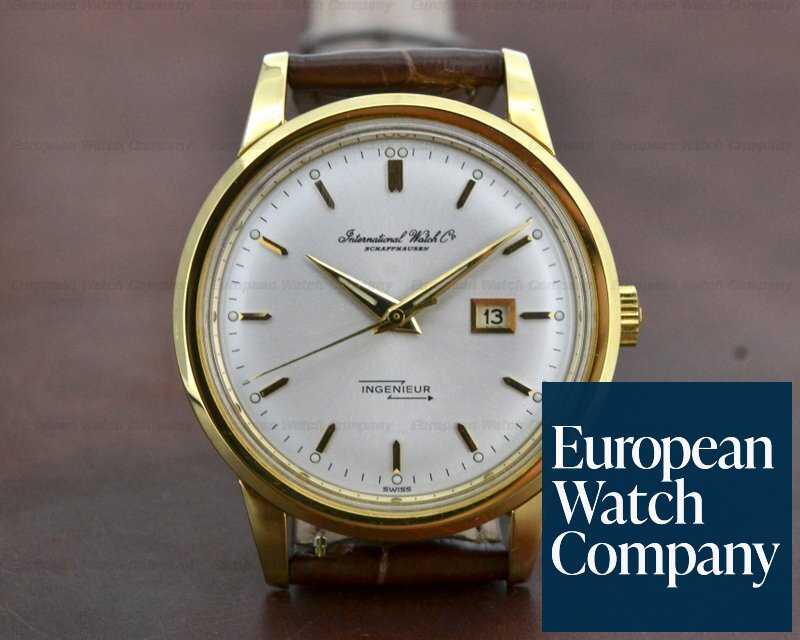 IWC 666 AD Vintage Ingenieur 18K Yellow Gold Silver Dial 