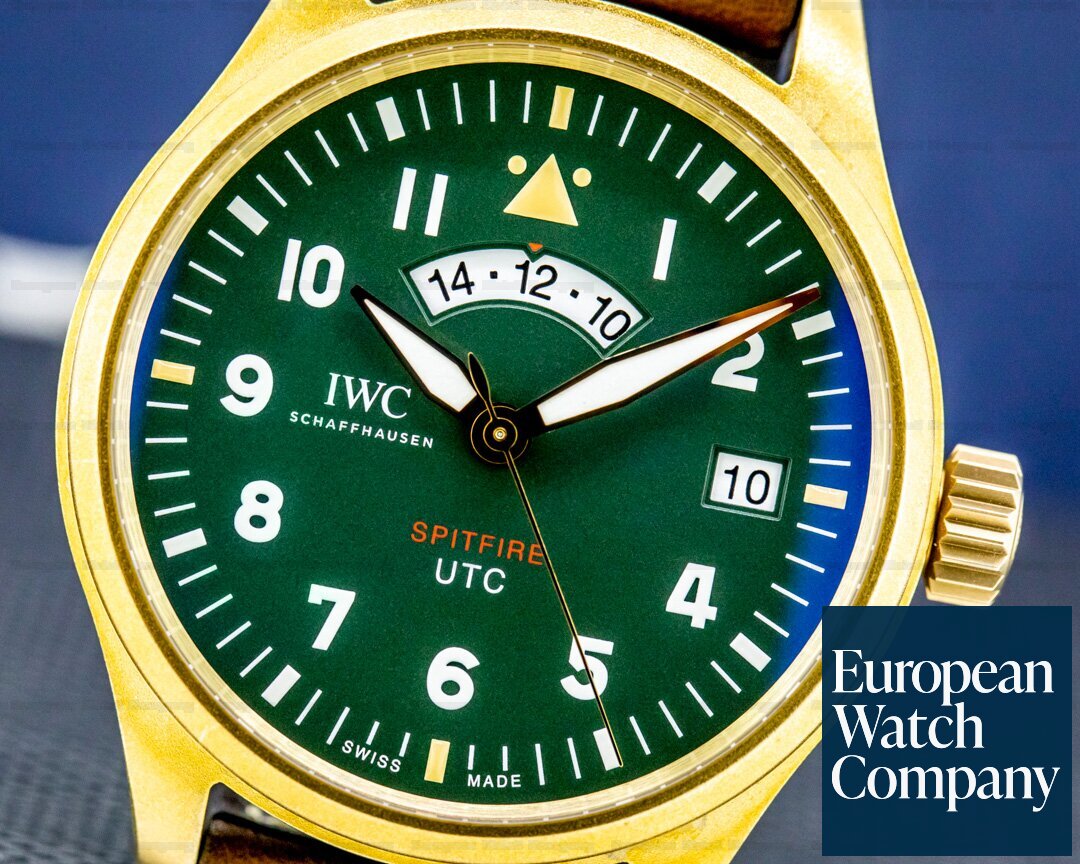 IWC Pilots Watch UTC Spitfire MJ271 Bronze Green Dial LIMITED UNWORN Ref. IW327101