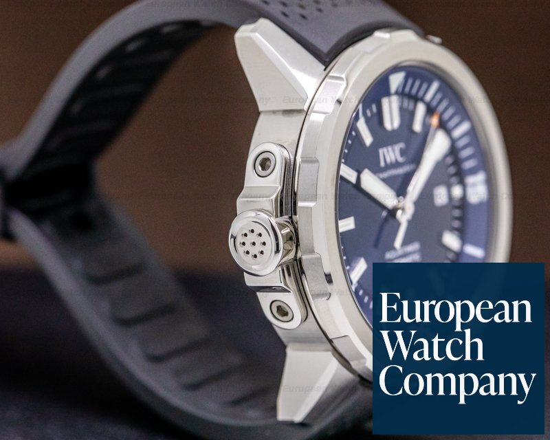 IWC Aquatimer Automatic Expedition Jacques Cousteau Blue Dial SS / Rubber Ref. IW329005