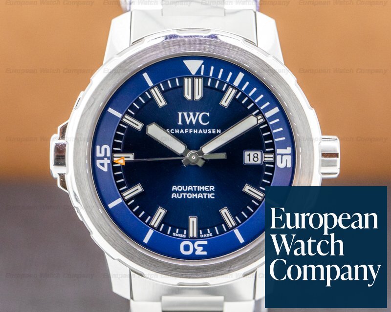 IWC IW329005 Aquatimer Automatic Expedition Jacques Cousteau Blue Dial /  Bracelet (34701) | European Watch Co.