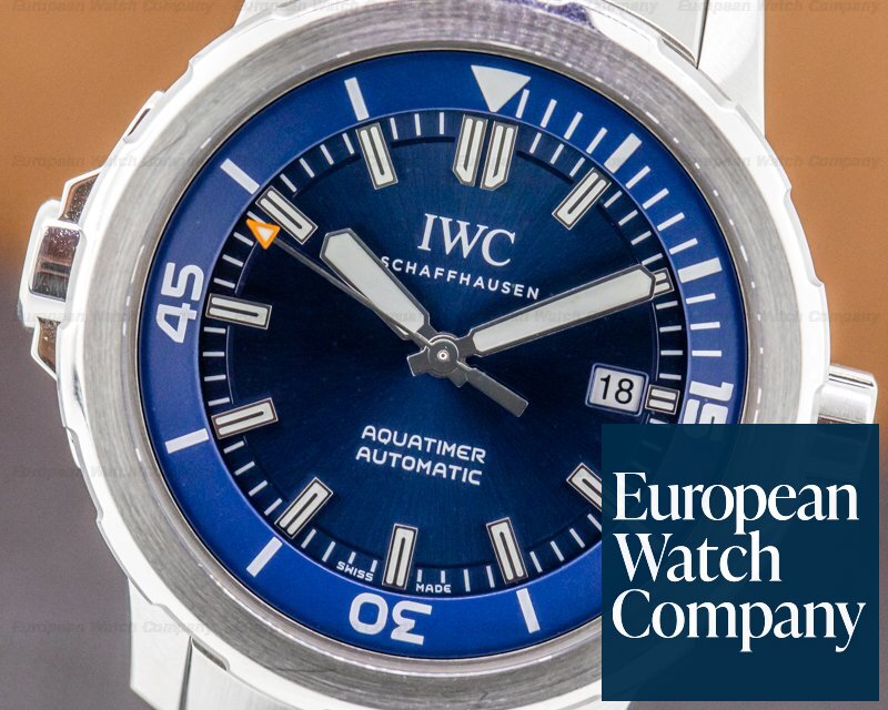 IWC Aquatimer Automatic Expedition Jacques Cousteau Blue Dial / Bracelet Ref. IW329005