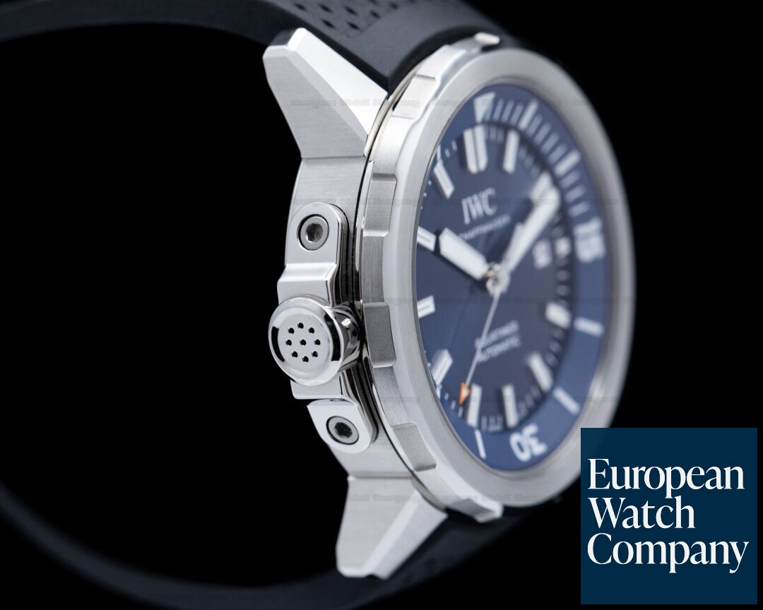 IWC Aquatimer Automatic Expedition Jacques Cousteau Blue Dial / Rubber Ref. IW329005