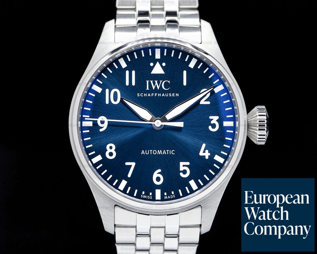 IWC Big Pilots Watch IW329304 43mm Blue Dial Bracelet Ref. IW329304