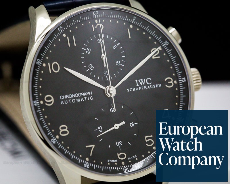 IWC Portuguese Chronograph White Gold/White Gold Buckle Ref. IW371413