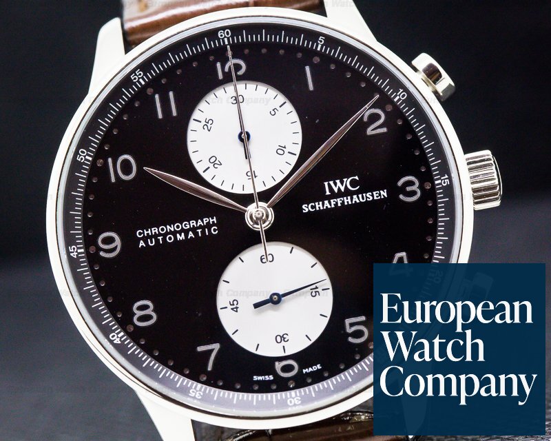 IWC Portuguese Chronograph White Gold/White Gold Buckle Ref. IW371413