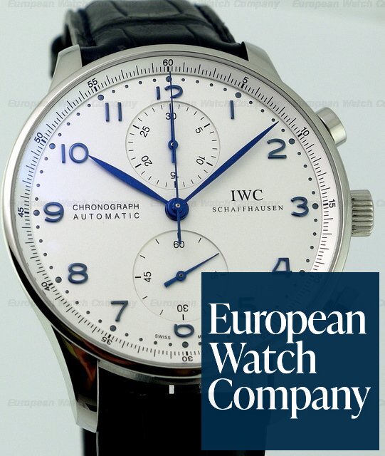 IWC Portugieser Chronograph SS Blue Ref. IW371417