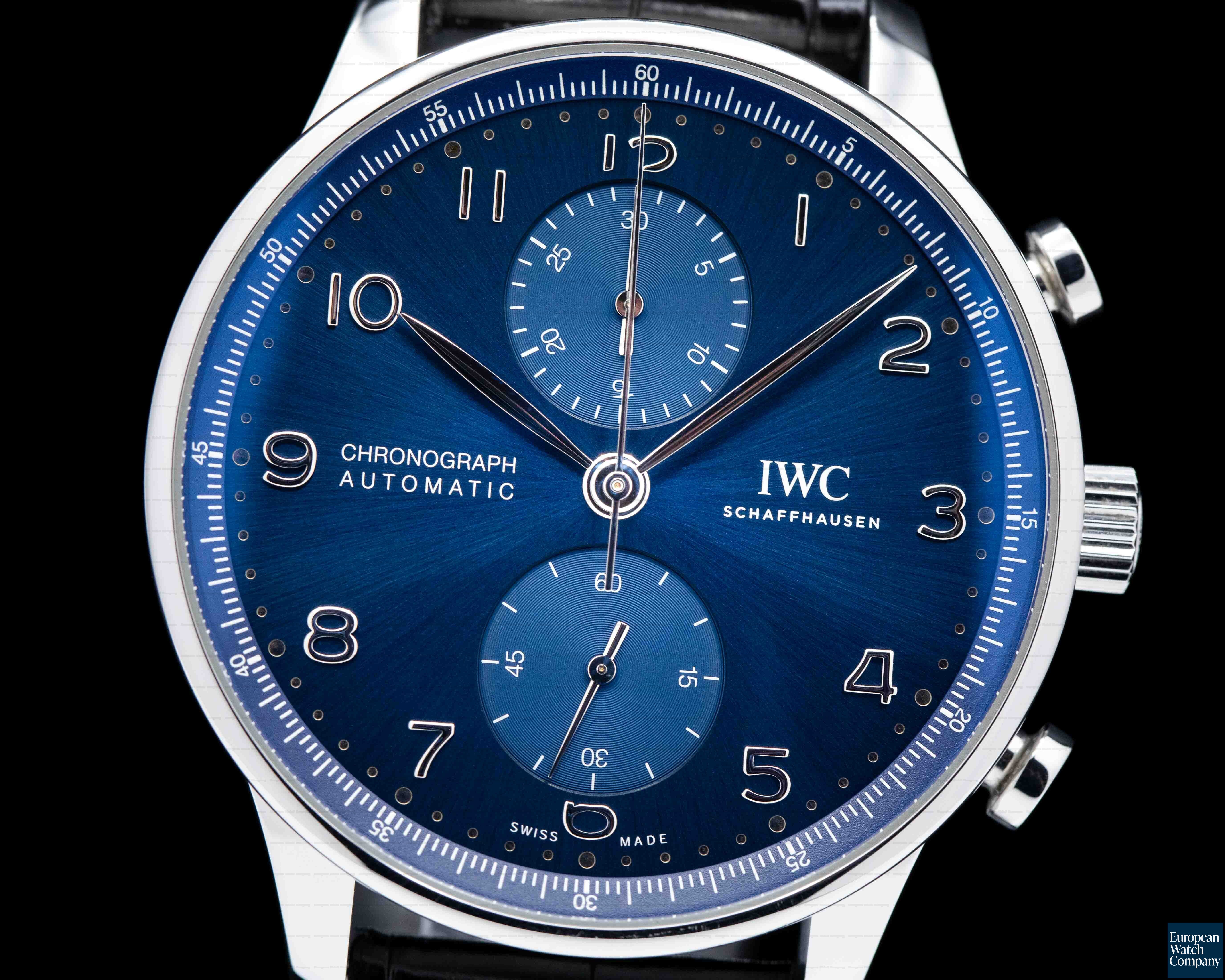 IWC Portuigieser Chronograph SS Blue Dial 2020 Ref. IW371606