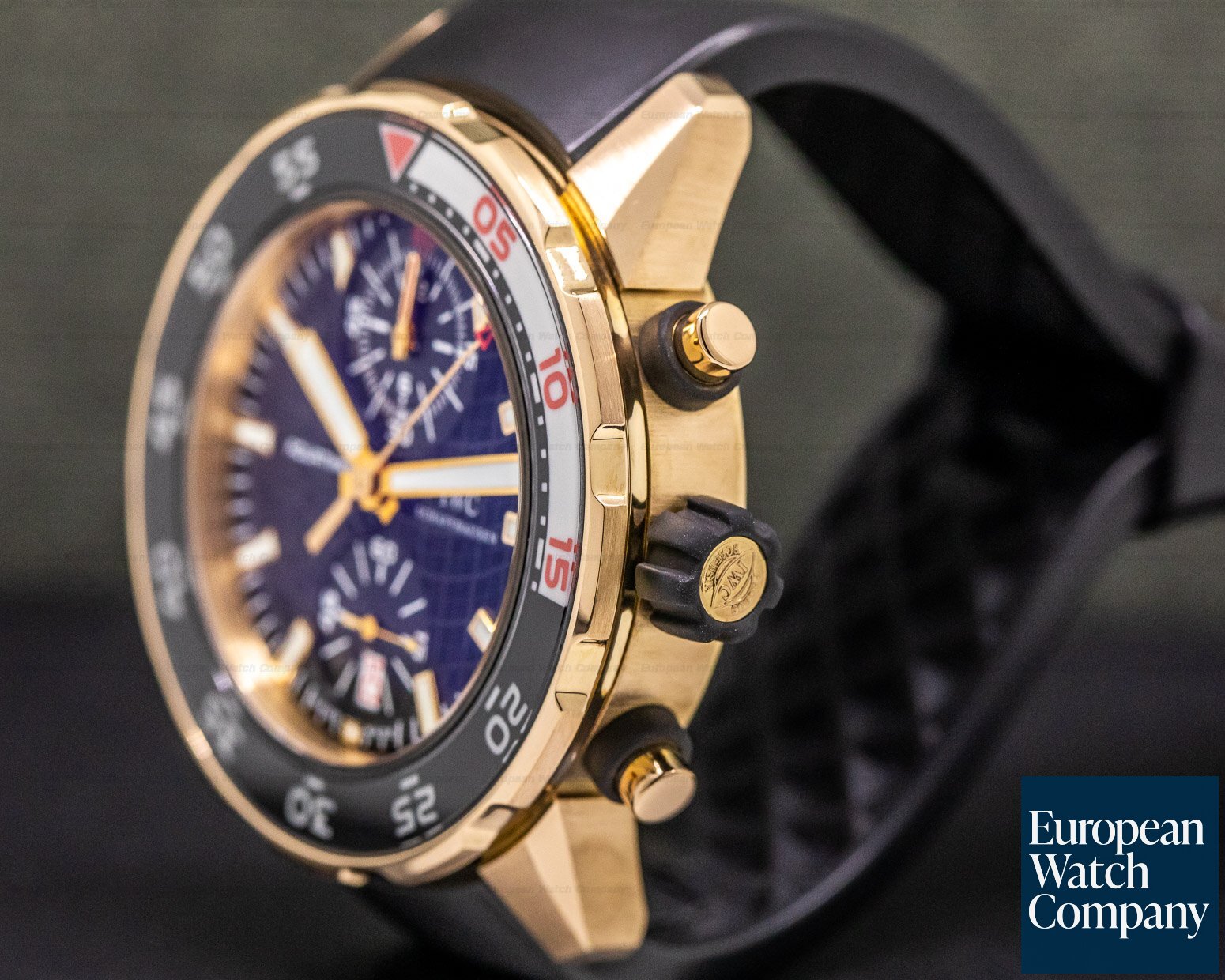 IWC 18K Rose Gold Aquatimer Flyback Chronograph Rubber Ref. IW376905