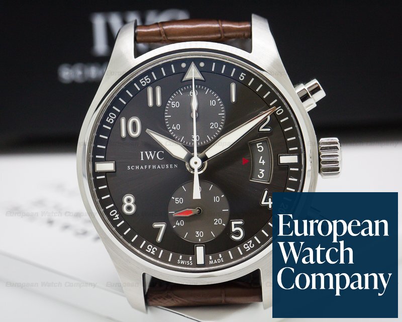 IWC Pilot Spitfire Chronograph SS Grey Dial Ref. IW387802