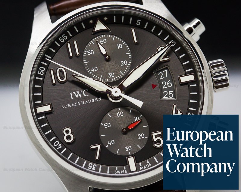 IWC Pilot Spitfire Chronograph SS Grey Dial Ref. IW387802
