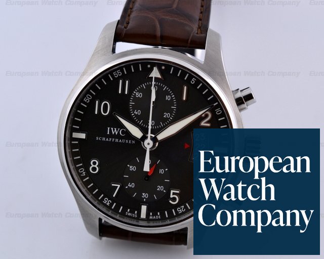 IWC Pilot Spitfire Chronograph SS Grey Dial 43MM Ref. IW387802