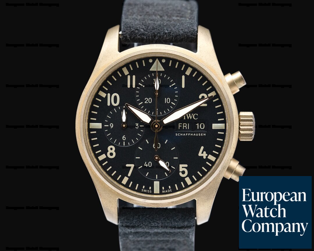 IWC IW387907 Pilot's Watch Chronograph Spitfire Bronze Mr. Porter LE