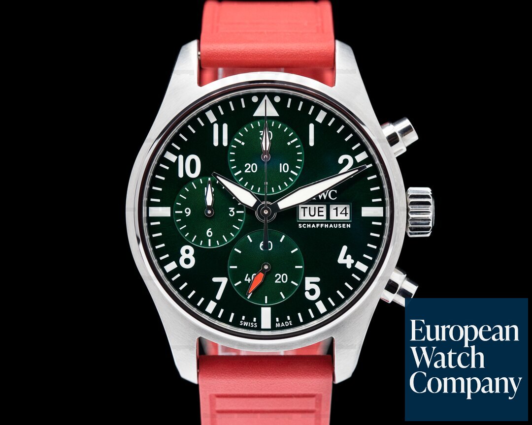 IWC Pilots Watch Chronograph 41mm SS Green dial Ref. IW388103