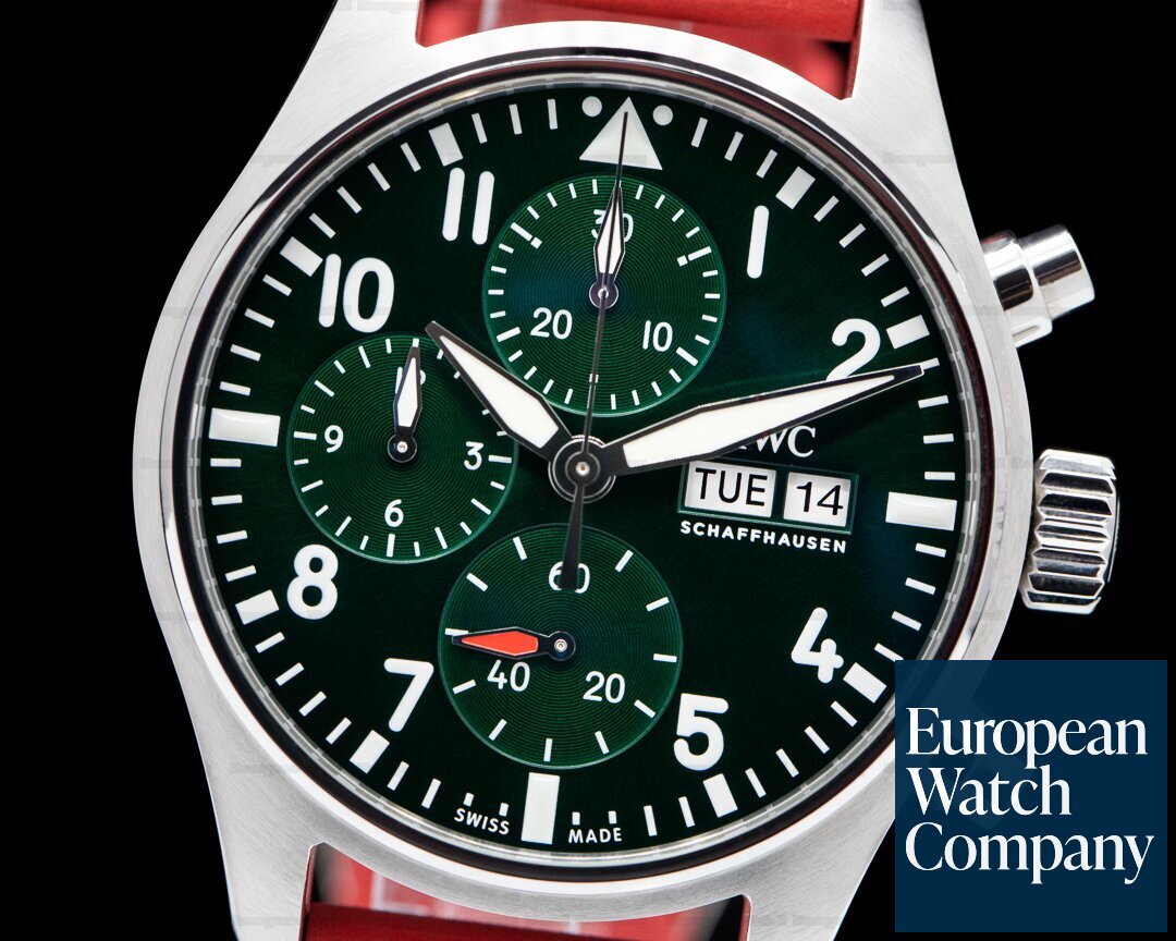 IWC Pilots Watch Chronograph 41mm SS Green dial Ref. IW388103