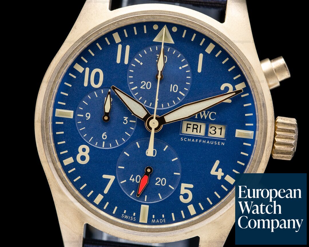 IWC Pilots Watch Chronograph 41mm Bronze Blue Dial 2022 Ref. IW388109