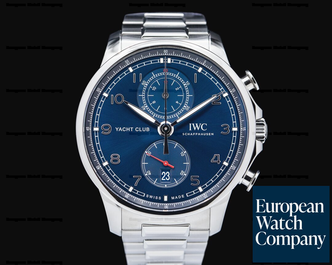 IWC IW390701 Portuguese Yacht Club Flyback SS / SS blue Dial 