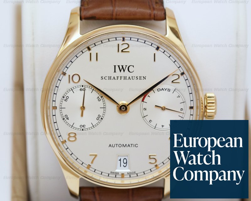 IWC IW500101 Portuguese 7 Day Automatic 18K Rose Gold