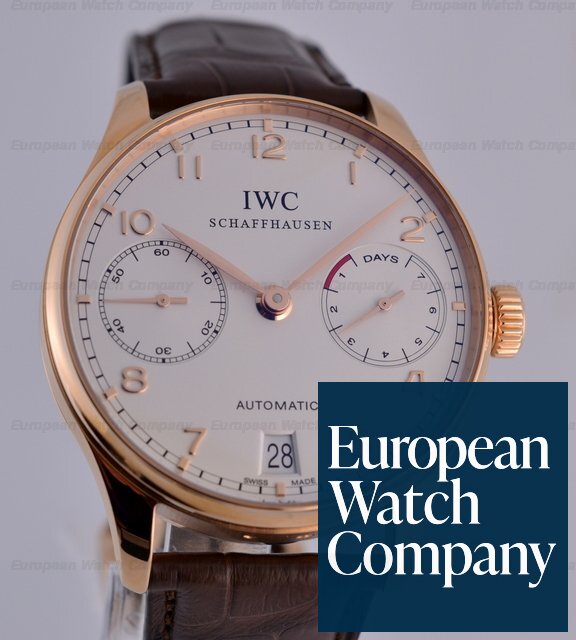 IWC Portugieser 7 Day 18K Red Gold 42.3MM NEW Ref. IW500113