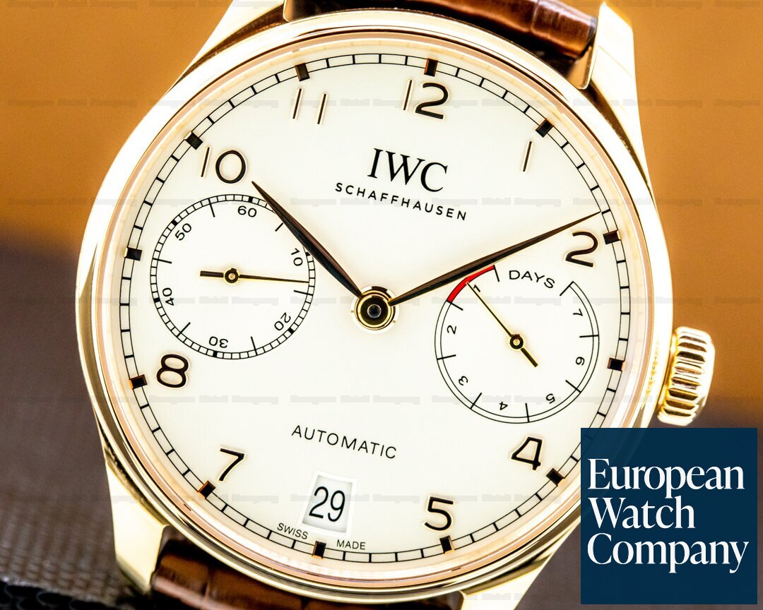 IWC Portuguese 7 Day Automatic 18K Rose Gold Ref. IW500701