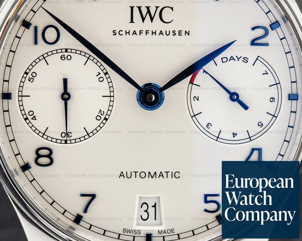 IWC Portugieser 7 Day Automatic SS Silver Dial Ref. IW500705