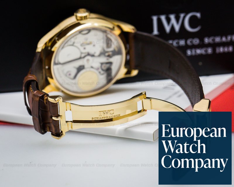 IWC Portuguese Perpetual Calendar 18K Rose Gold Black Dial Ref. IW502119