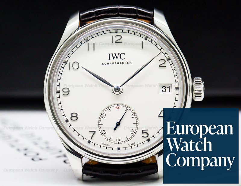 IWC Portuguese Hand Wound Eight Days SS / Silver Dial Ref. IW510203