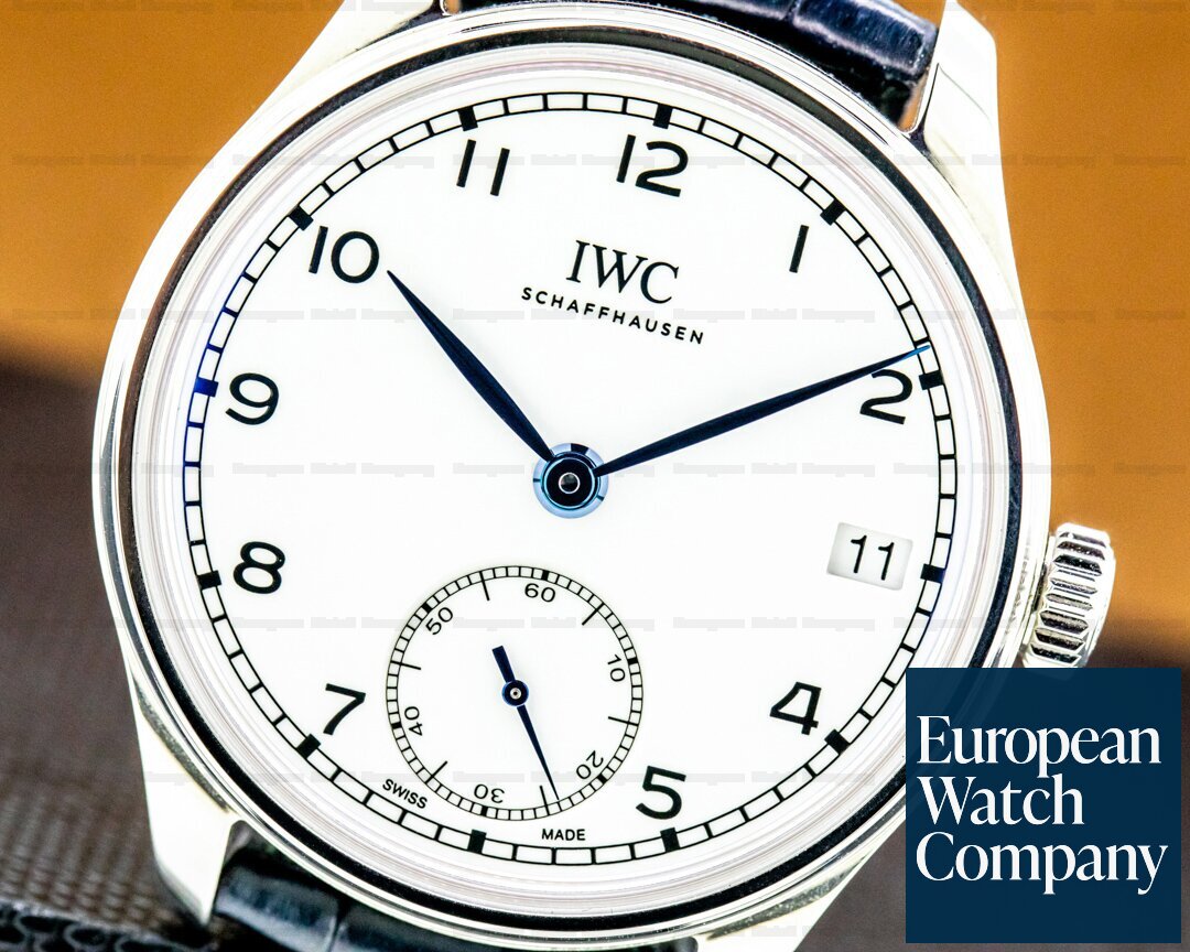 IWC Portuguse Hand Wound 8 Days Stainless Steel 150 Years Ref. IW510212