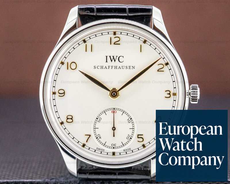 IWC Portuguese Hand Wound Silver Dial SS Ref. IW545408