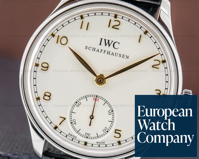 IWC Portuguese Hand Wound Silver Dial SS Ref. IW545408