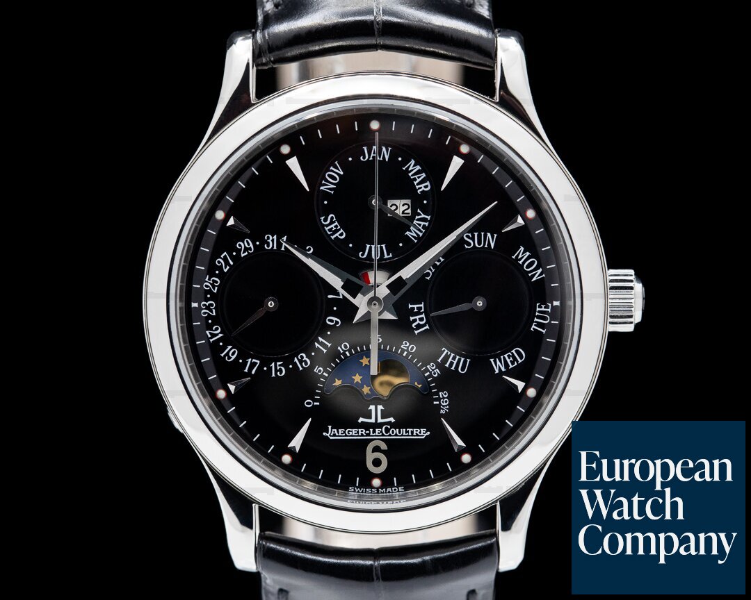 Jaeger LeCoultre Master Perpetual SS Black Dial Ref. 140880S