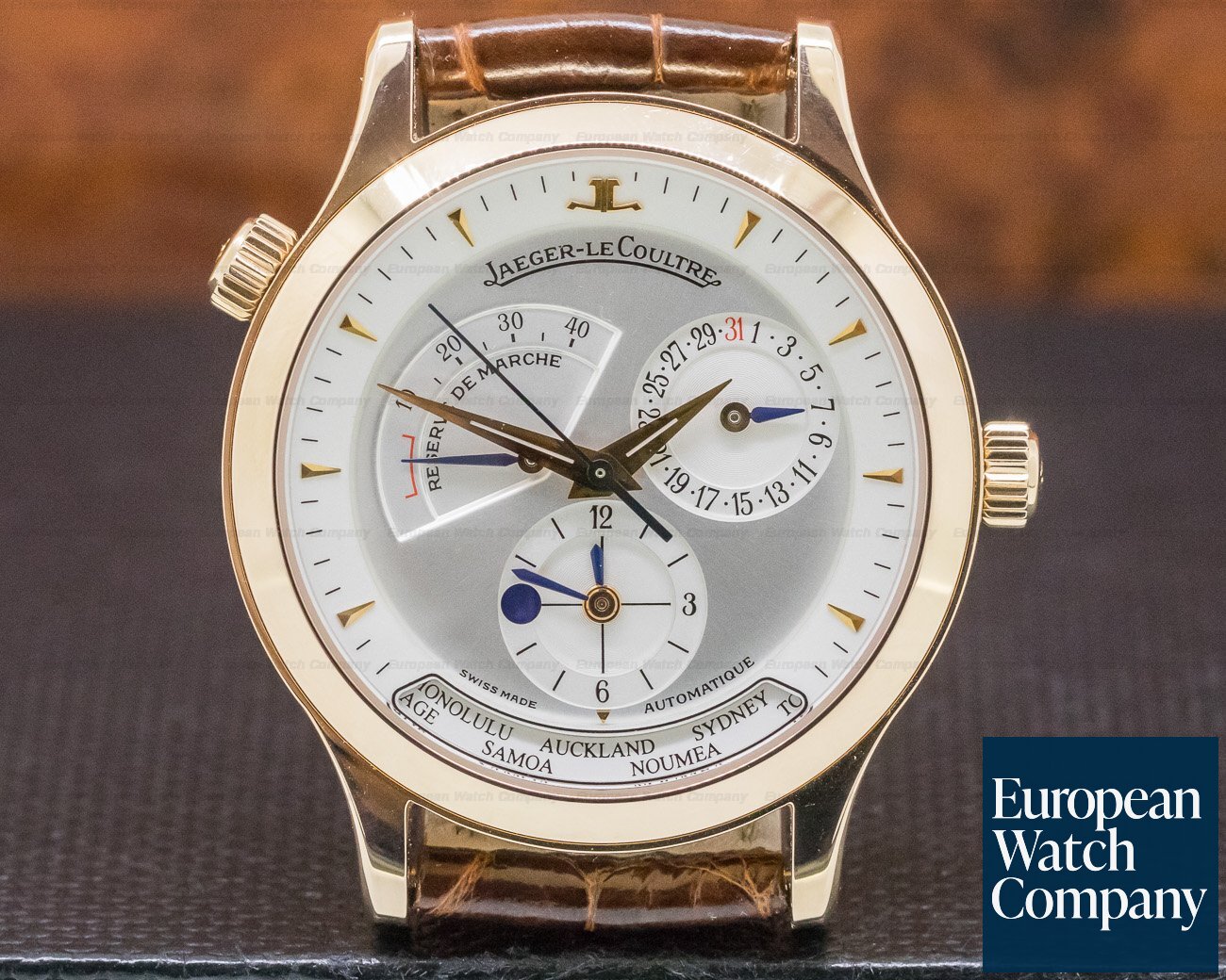 Jaeger LeCoultre Master Geographic 18K Rose Gold Ref. 142.2.92