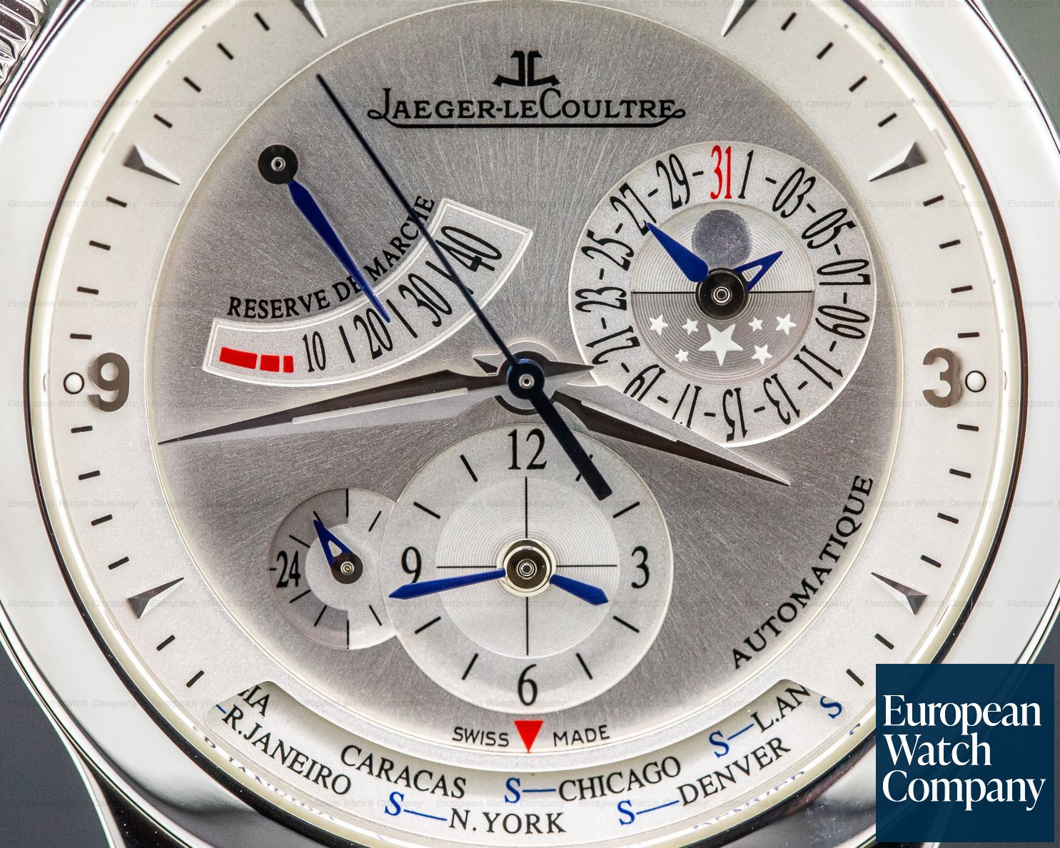 Jaeger LeCoultre Master Geographic SS / SS 40MM Ref. 147.8.57.S