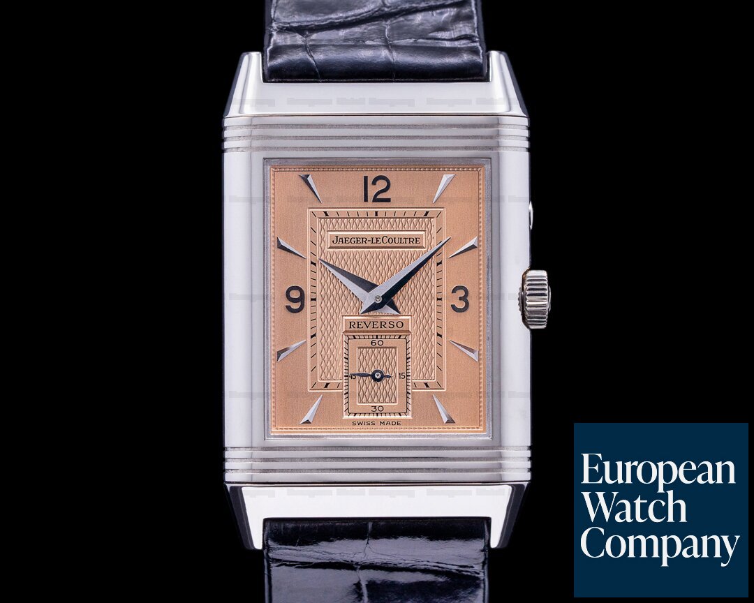 Jaeger LeCoultre 270.00.54A Reverso Duoface Day/Night 18k White & Rose Gold Serie Unique RARE