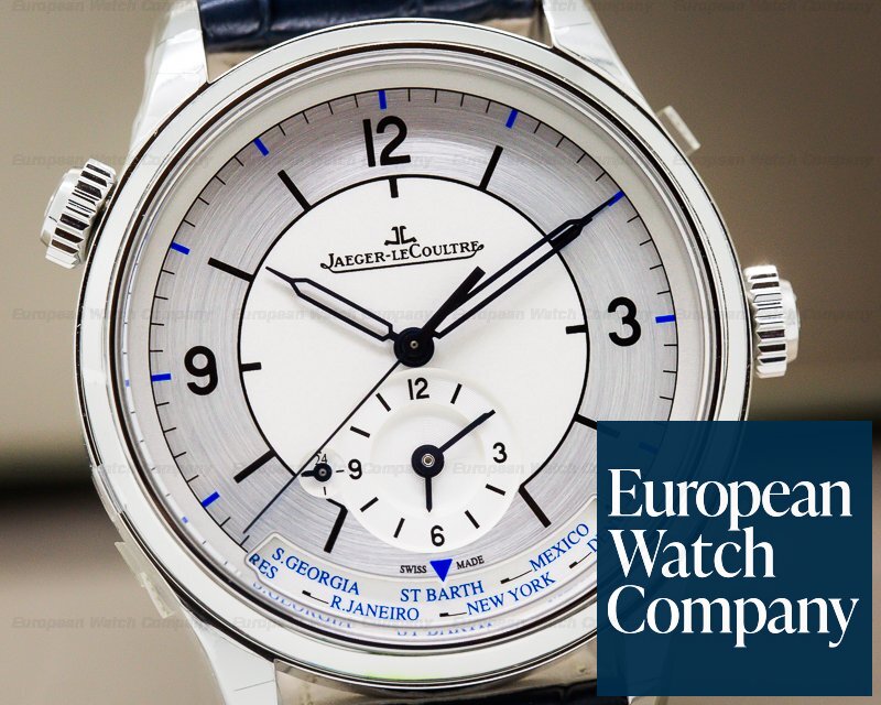 Jaeger LeCoultre Master Geographic SS Sector Dial 39MM UNWORN Ref. Q1428530