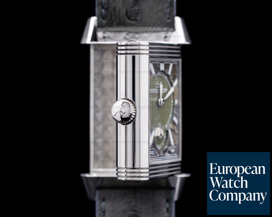 Jaeger LeCoultre Reverso Classic Large Duoface Green Marble Boutique Edition RARE Ref. Q38484AF