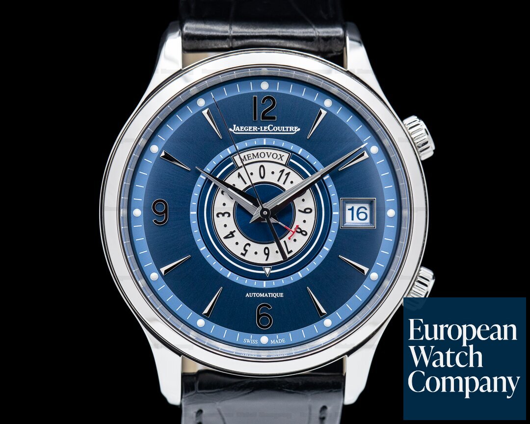 Jaeger LeCoultre Master Control Memovox Timer Alarm SS Blue Dial LIMITED 2021 Ref. Q410848J