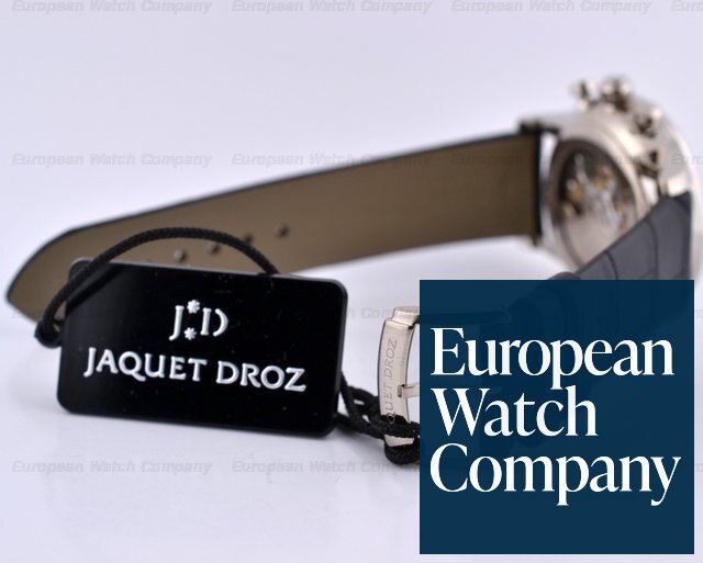 Jaquet Droz Chrongrapho Grande Date 18K WG Ivory Dial Ref. J024034201