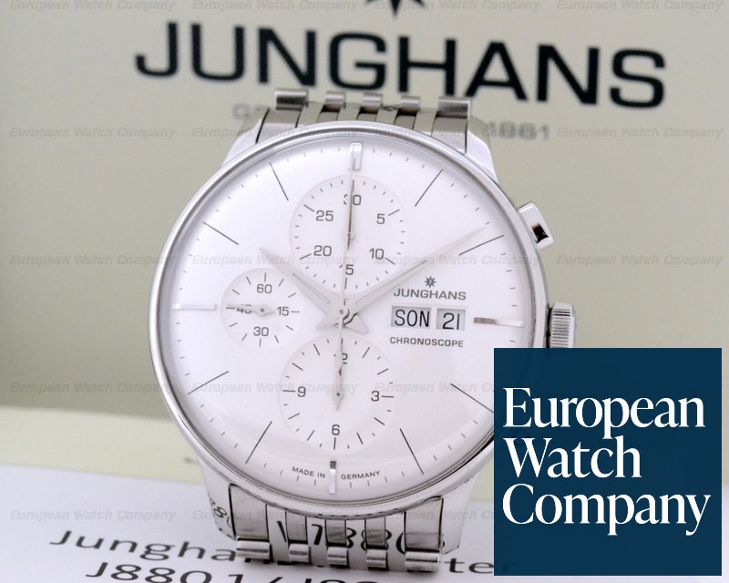 Junghans 027/4121 Meister Chronograph Silver Dial SS / SS 