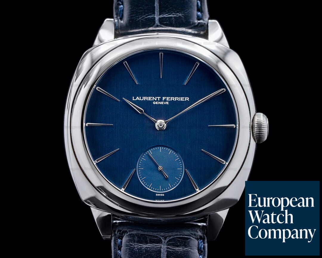 Laurent Ferrier Galet Micro Rotor Square SS Blue Dial Ref. FBN229.01