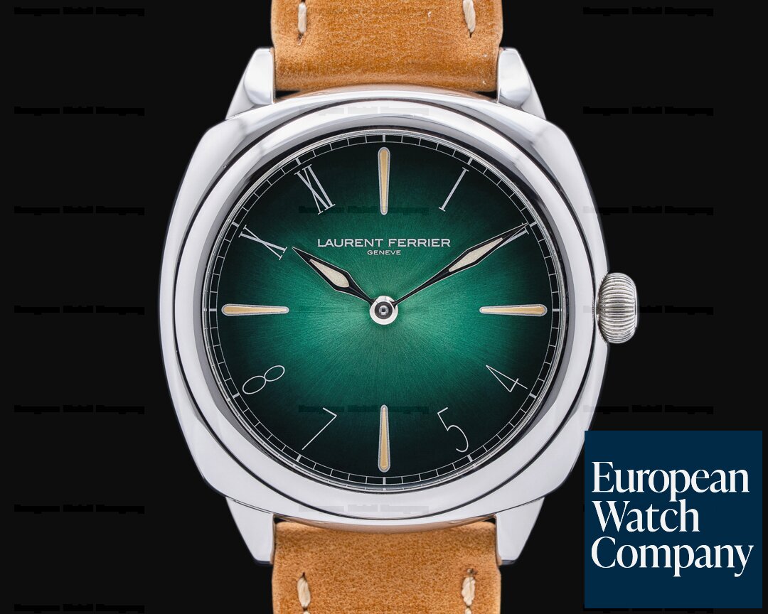 Laurent Ferrier FBN229.01 Galet Micro Rotor Square SS California Dial Green LIMITED UNWORN